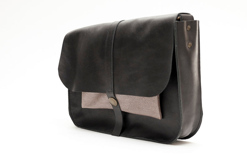Black bag women leather