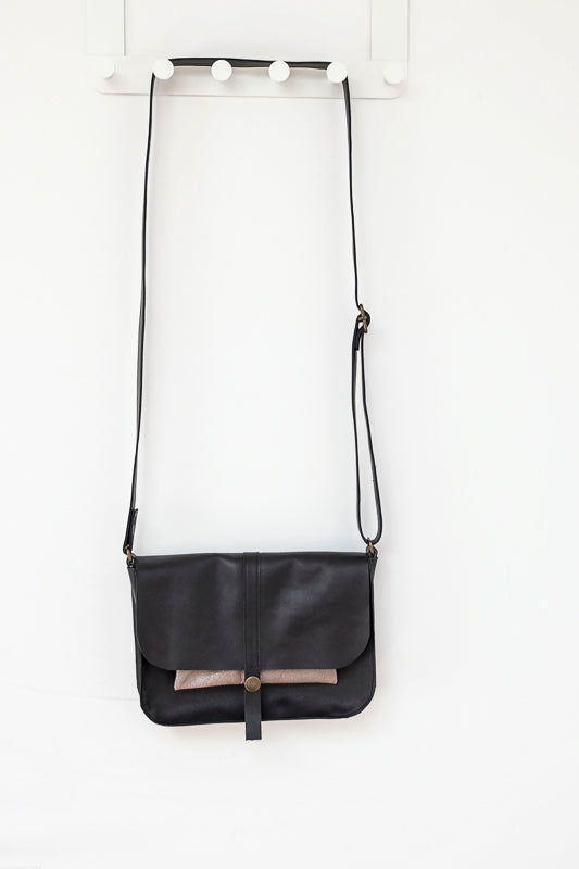 Black bag women leather