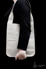 Brown leather tote bag