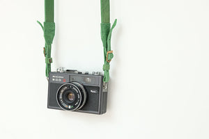 Color leather camera strap