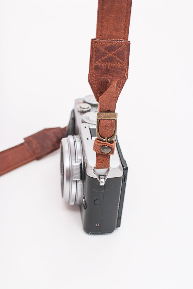 Fuji X leather camera lens