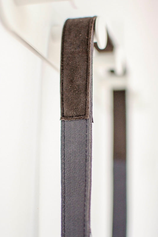 Sangle appareil photo fuji cuir bleu gris