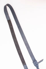 Strap camera blue leather custom