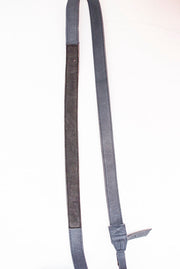 Sangle appareil photo fuji cuir bleu gris