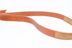 Short camera fuji leather brown leather