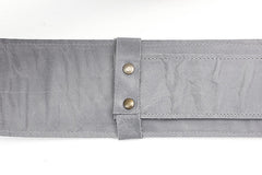 Sangle de guitare en cuir gris