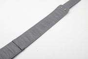 Sangle de guitare en cuir gris