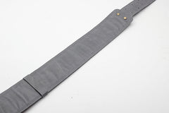 Sangle de guitare en cuir gris