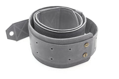 Sangle de guitare en cuir gris
