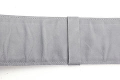 Sangle de guitare en cuir gris