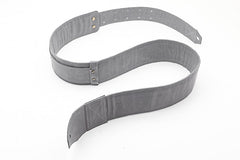 Sangle de guitare en cuir gris