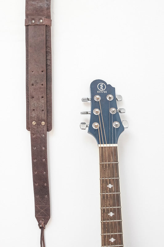 Sangle de guitare en cuir motif éclair pour guitare électrique/acoustique,  existe en deux coloris