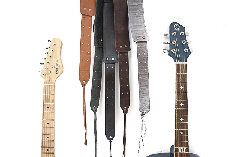 sangle de guitare électrique en cuir, ceinture d'épaule réglable, sangles  de guitare Vintage - 21XYQ0709B00487