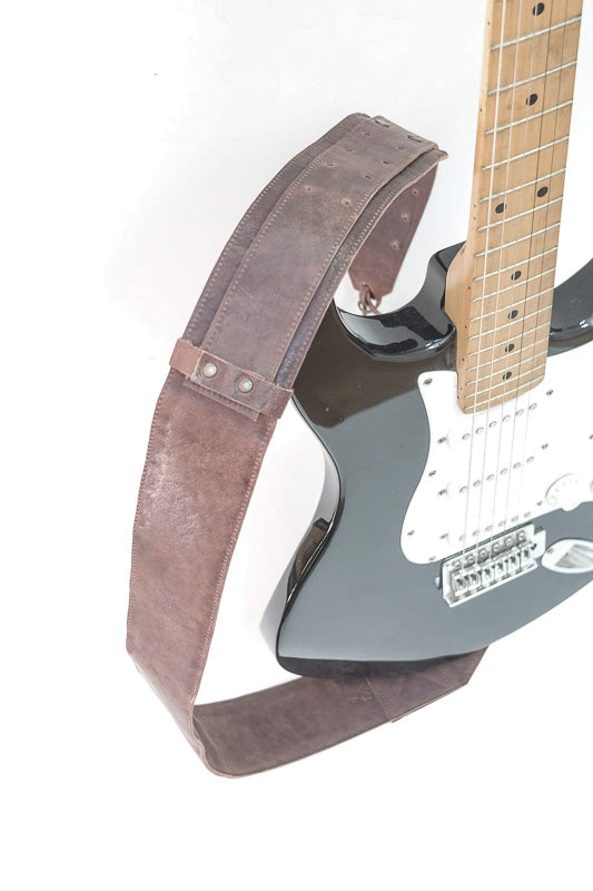 Sangle de guitare en cuir pour guitare électrique ou acoustique existe en  divers motifs