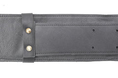 Guitar strap custom black leather