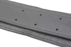 Guitar strap custom black leather