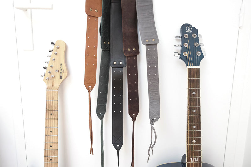 GS55 Sangle de guitare, Ceinture de guitare en cuir, Sangle en cuir,  Bracelet en cuir pour guitare -  France