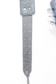 Sangle de guitare en cuir vert