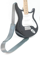 Sangle de guitare en cuir vert