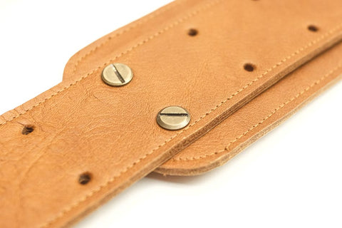strap leather brown for guitar