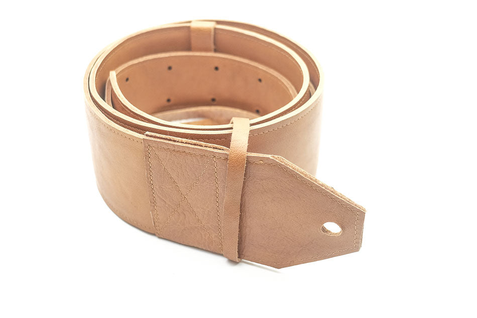 strap leather brown for guitar