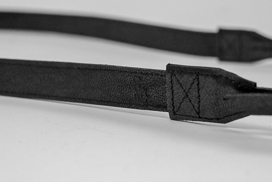 strap leather black custom