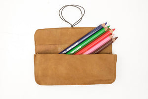 Pencil case leather soft