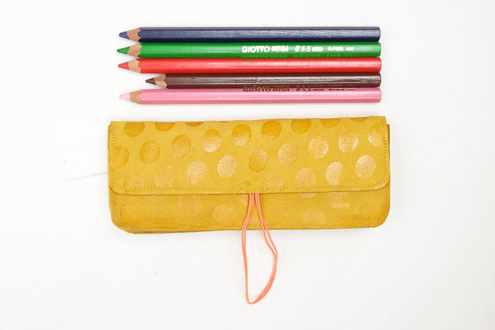Trousse crayon en cuir fantaisie