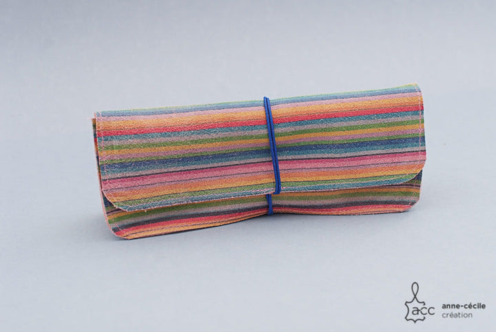 Trousse crayon en cuir fille