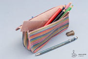 Trousse crayon en cuir fille