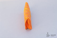 trousse crayon en cuir orange